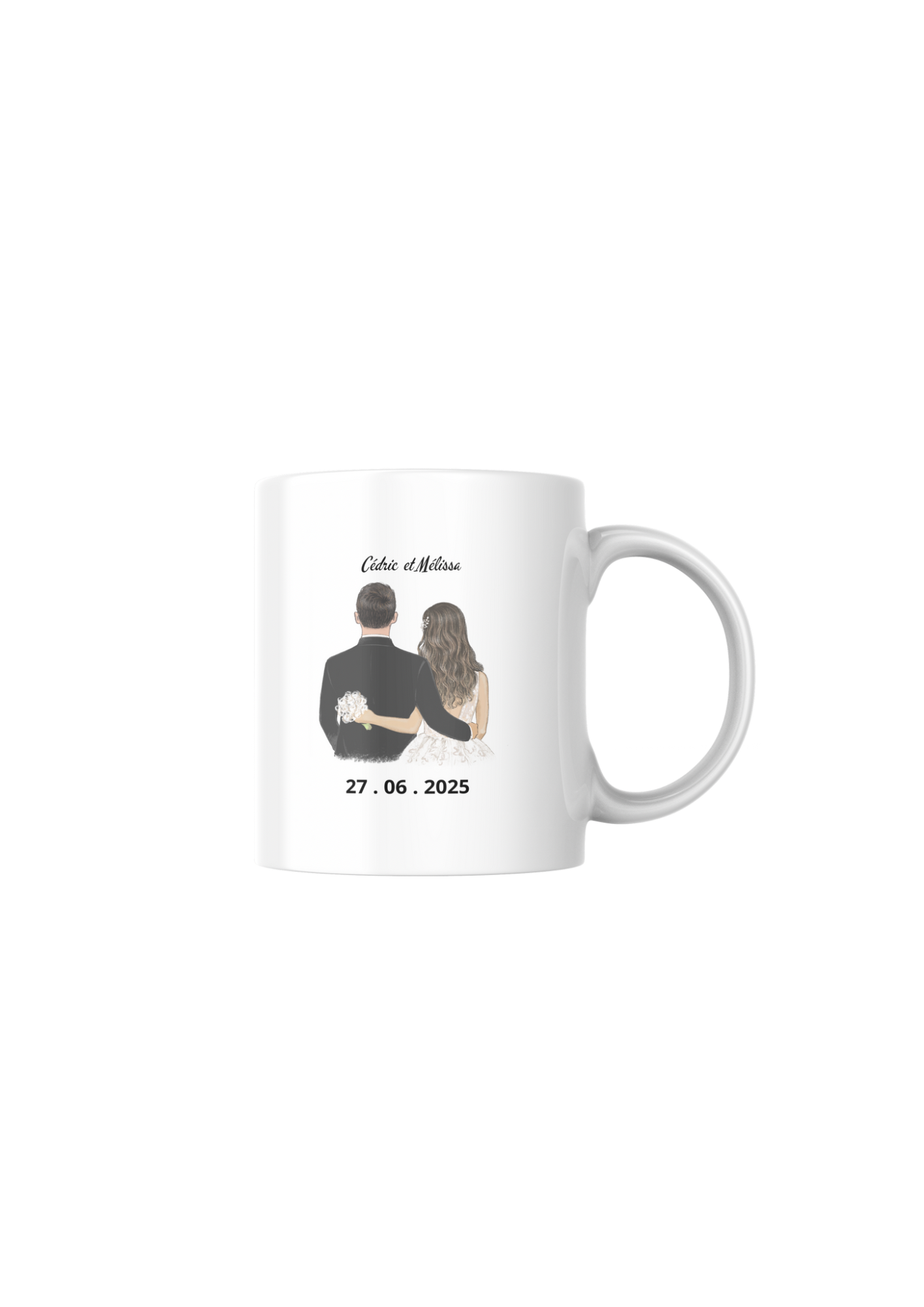 Mug personnalisable mariage