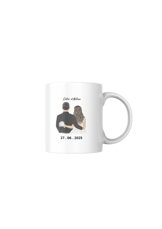 Mug personnalisable mariage